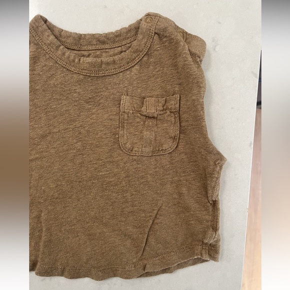 Banana Republic Baby Linen Tank- Camel, 18-24m - Picture 3 of 6